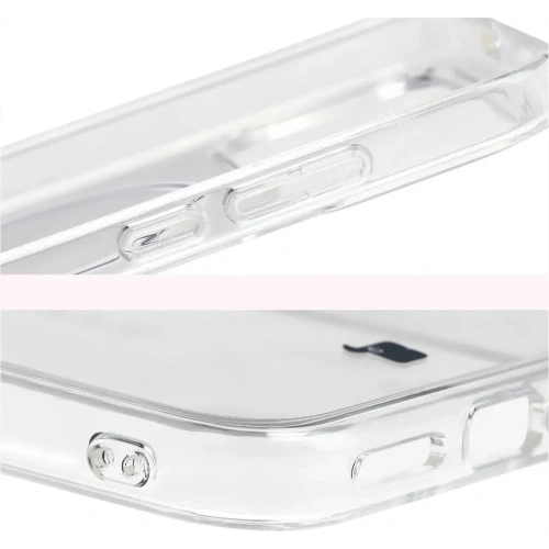 Etui z pierścieniem magnetycznym Bizon Case CrystalO do Xiaomi POCO F8 Pro przezroczyste